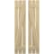 Ekena Millwork Americraft 3-Board (2 Batten) Wood Spaced Board-n-Batten Shutters w/ Z-Bar, ARW102SB311X77NTH, PR ARW102SB311X77NTH - alternate 1